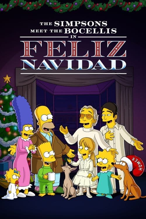 The Simpsons Meet the Bocellis in "Feliz Navidad"海报