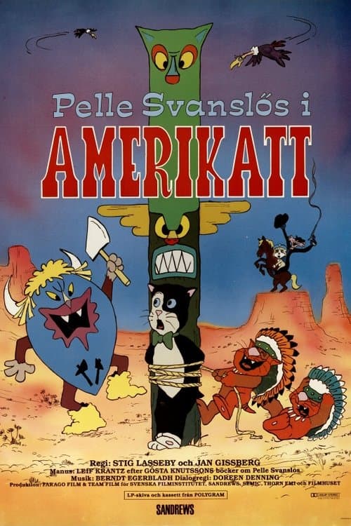 Pelle Svanslös i Amerikatt海报